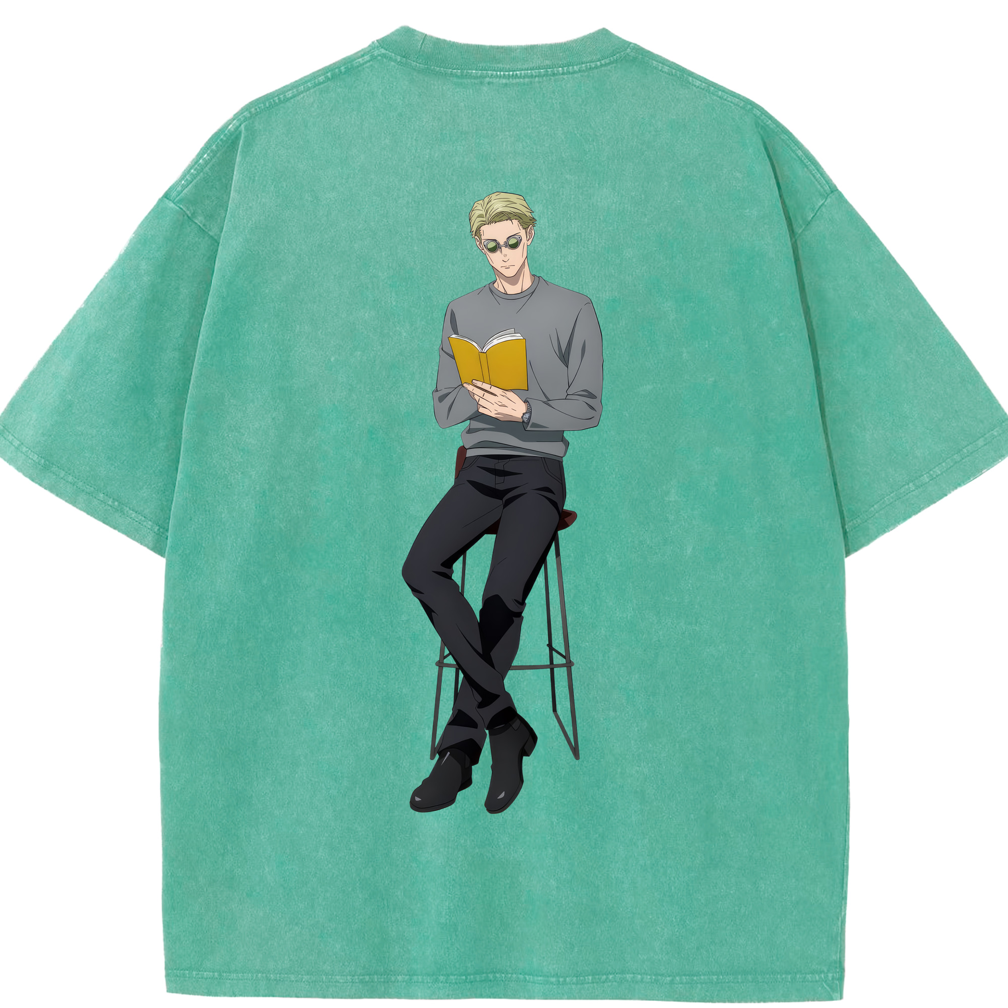 （画像用） 呪術廻戦 Jujutsu Kaisen 綿100% ヴィンテージ風 半袖Tシャツ（背面プリント）